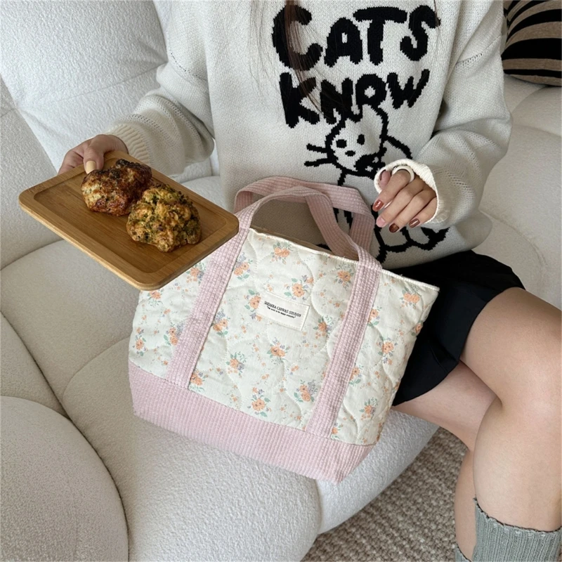 Lightweight Portable Shoulder Bag Large Capacity Handbag Handy Storage Solution for Various Scenarios E74B