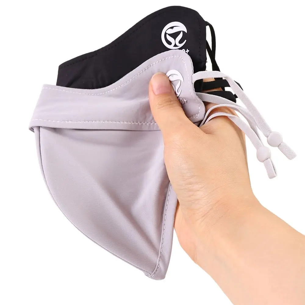 

Hiking Eye Protection UV Protection Solid Color Face Mask Ice Silk Mask Face Gini Mask Sunscreen Face Scarf Face Cover