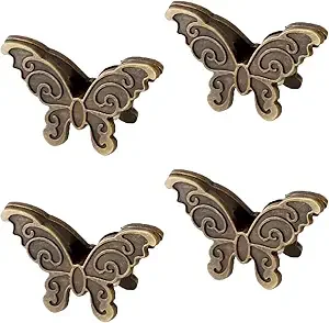 Vintage Butterfly Metal Clips,Retro Bronze Binder Clips,Decorative Paper Clips for Journal,Photo,Document,Office&School Supplies