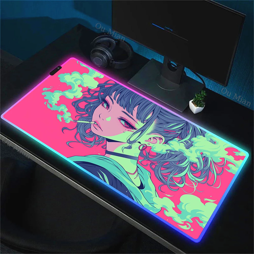 Tapis De Souris En Forme De Mangue Kawaii – Surface Lisse Antidérapante, Décoration Bureau Fille, Gaming, 30,5x18,5cm