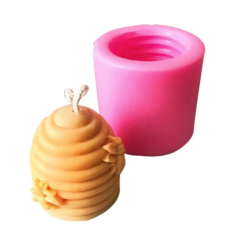 

D Silicone Honeycomb Bee Shape Mould DIY Aromatherapy Plaster Candle Mold Clay Crafts Silicone Fondant Mould Cake Decoration