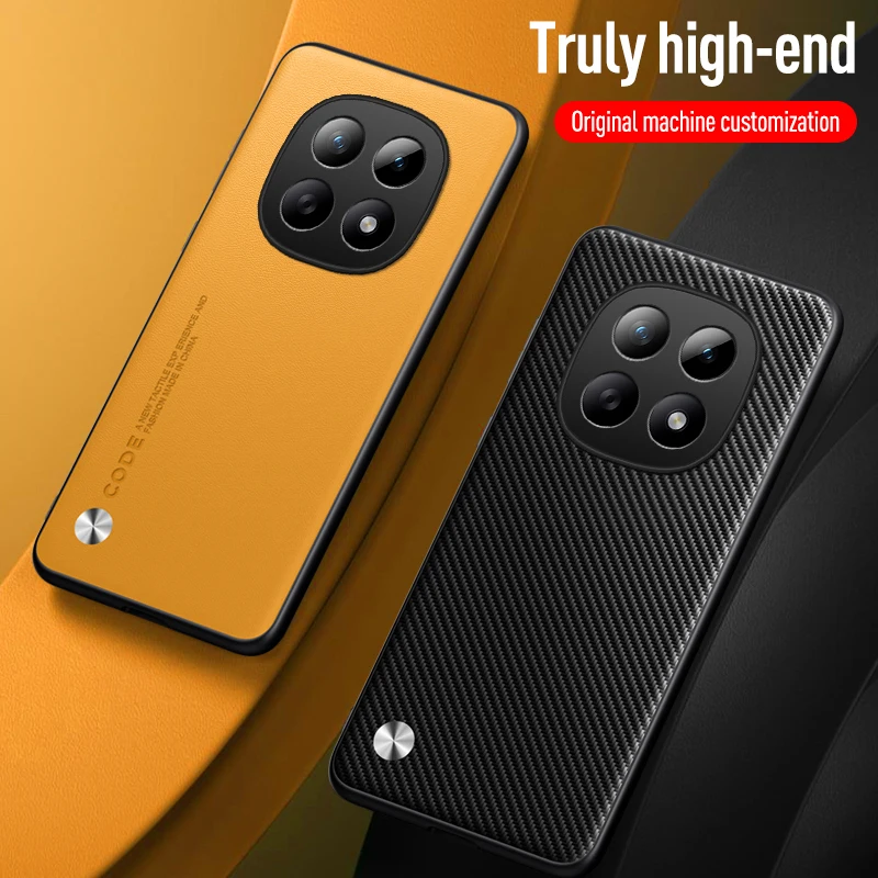 Elegant Leather TPU Shockproof Phone Case - Pure Color Cover