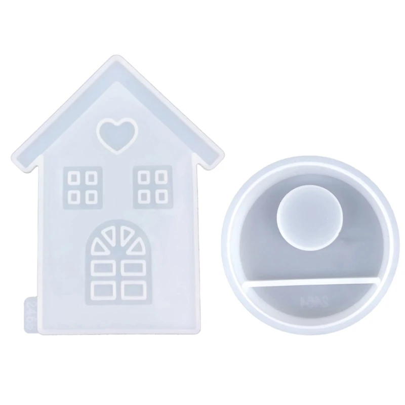 

Силиконовая форма для подсвечника в форме дома, форма для подсвечника, формы для подставки для свечей