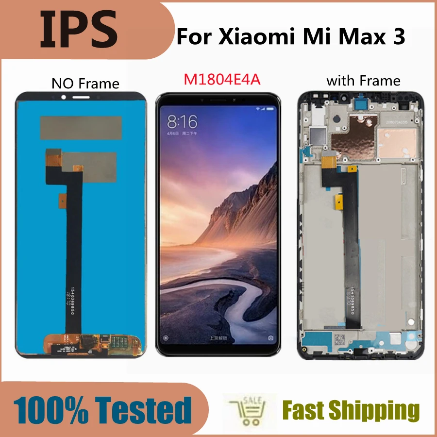 

6.91" LCD Screen For Xiaomi Mi Max 3 LCD Display Touch screen Assembly For Mi MAX3 LCD replacement Display Screen