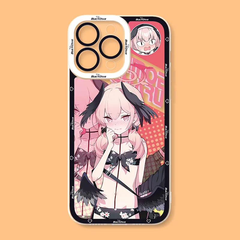 Cute Game Blue Archive Silicone Phone Case