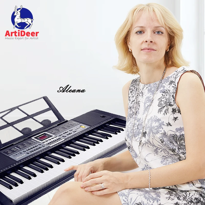Synthétiseur de clavier musical professionnel pour adultes et enfants,  grand piano, musique numérique, orgue électronique, 61 prédire - AliExpress