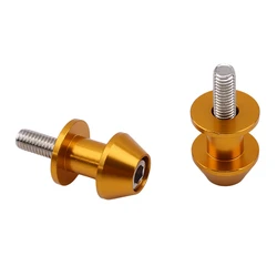 Aluminum Motorcycle Swingarm Spools Slider Stand Screw Accessory (Golden)
