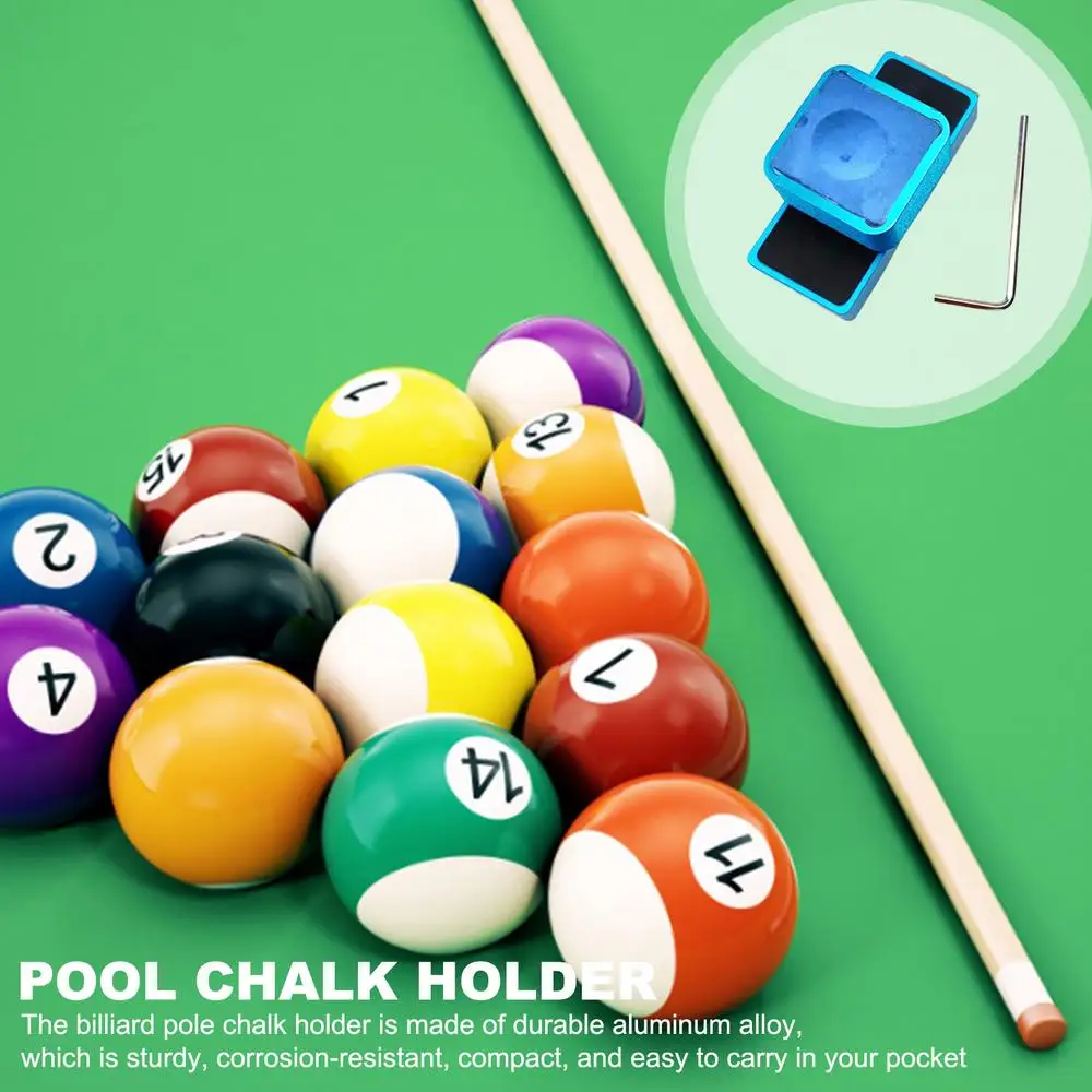 Chalk Holder For Pool Portable Magnetic Billiards Chalk Case Chalk Box Pool Tools For Billiards Training Clubs Home