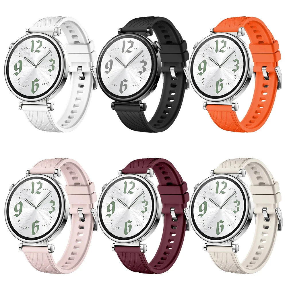 Elegant 18mm Slim Silicone Bracelet Strap for Women - Soft, Stylish Wristband
