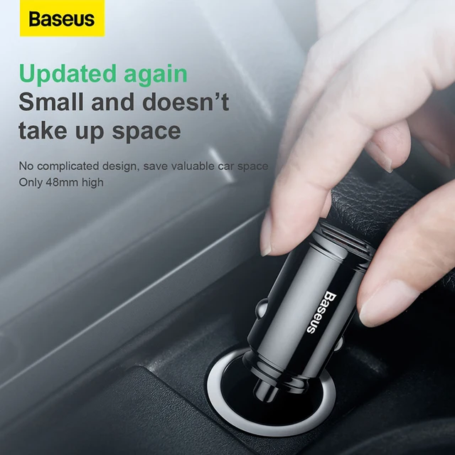 Baseus USB Car Charger Quick Charge 4.0 QC4.0 QC3.0 QC SCP 5A PD Type C 30W Fast Car USB Charger For iPhone Xiaomi Mobile Phone 4