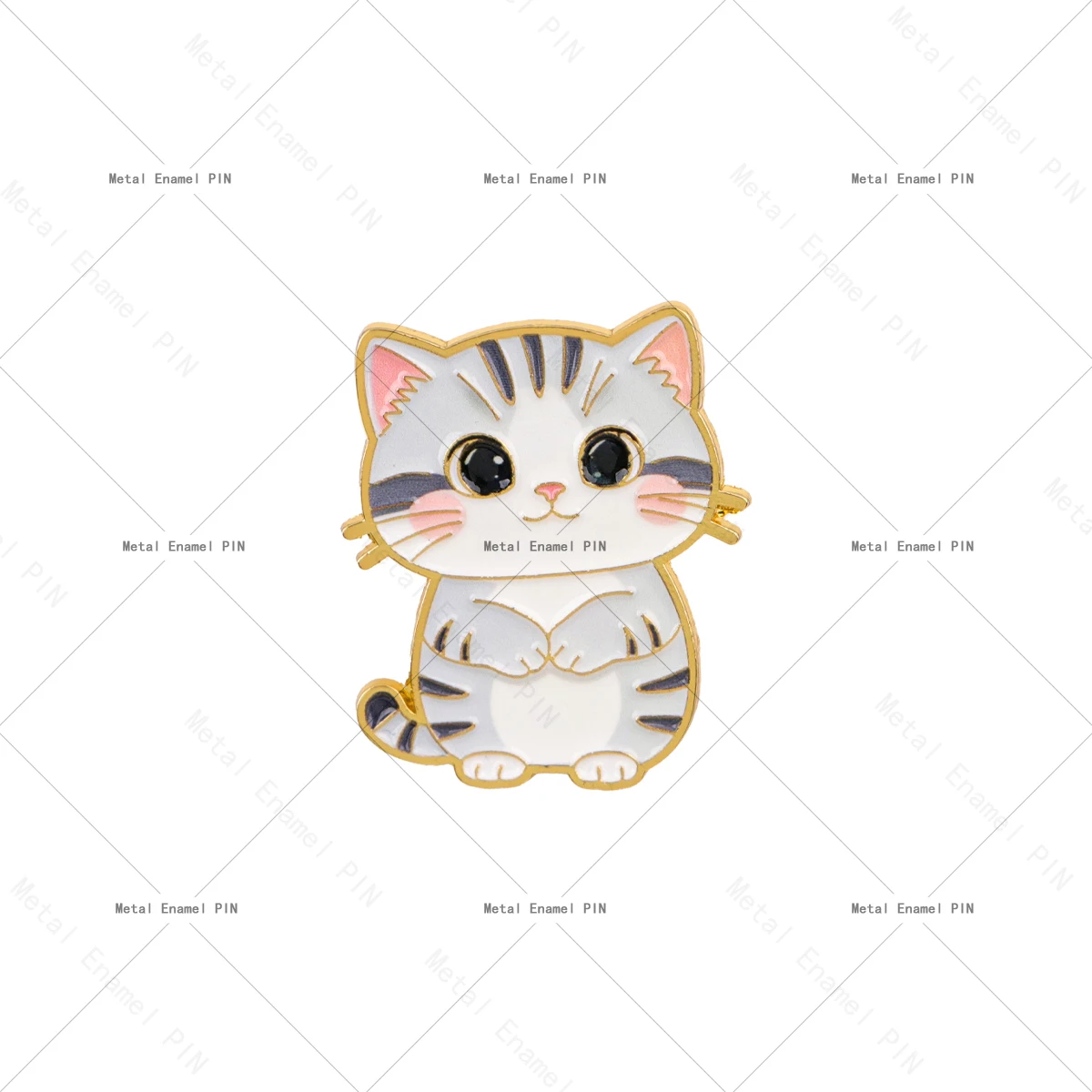 Van Gogh Starry Night Enamel Cat Brooch - Cute Lapel Pin Badge for Backpacks and Costumes - Fashion Jewelry Gift