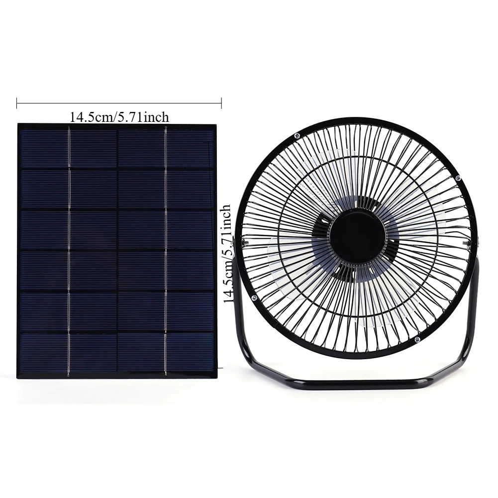 Ventilador Solar USB Portátil 7W