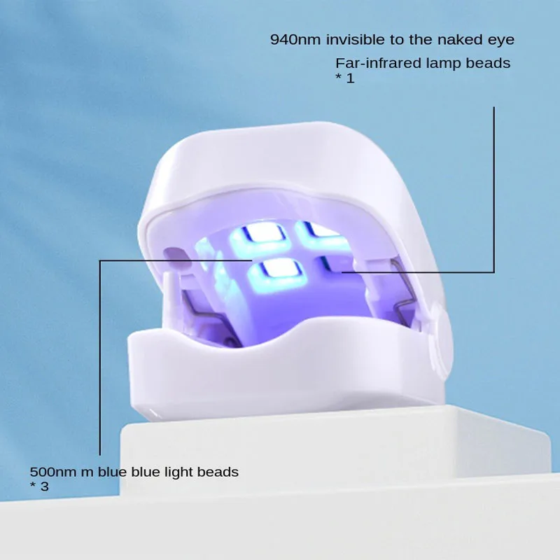 USB rechargeable portable UV remove nail fungus lamp portable auxiliary tool UV Disinfection and killingnail fungus mini lamp