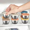 Portable with Small Storage Seasoning Box Leak-proof 304 Stainless Steel Small Storage Box Silicone Cover Condiment Containers 6