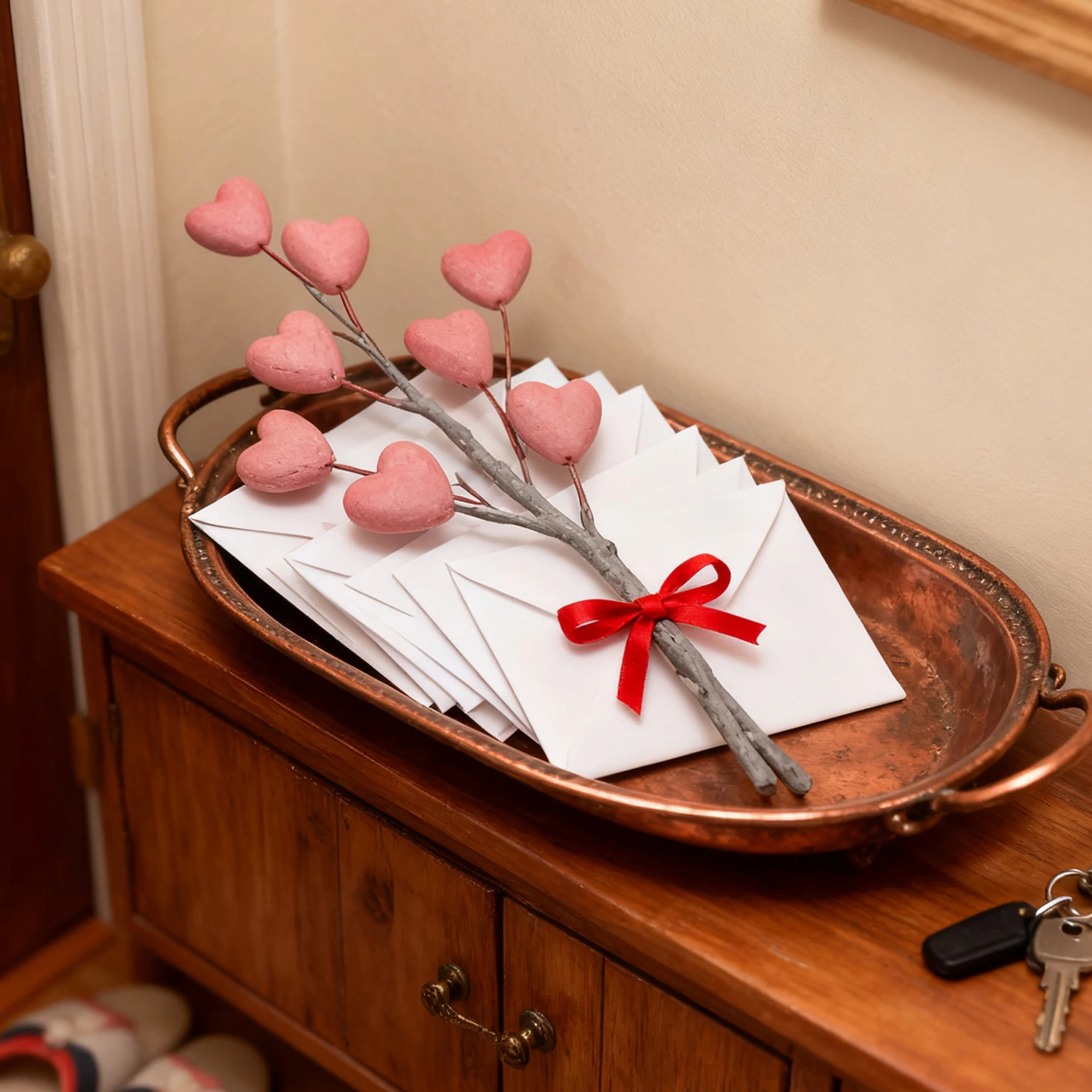 Valentine s Day Heart-Shaped Floral Picks for Romantic Home Decor and Party Centerpieces - Set of 12 Heart Picks