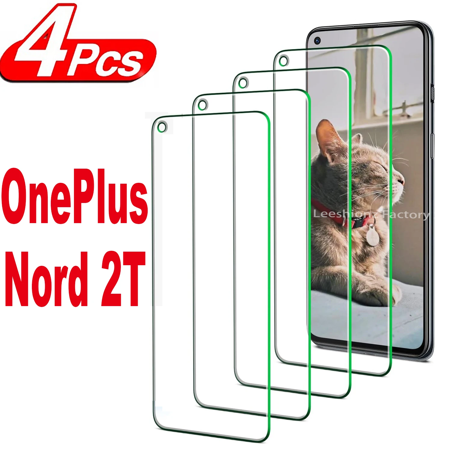 2/4Pcs Screen Protector Glass For OnePlus Nord 2T Tempered Glass Film