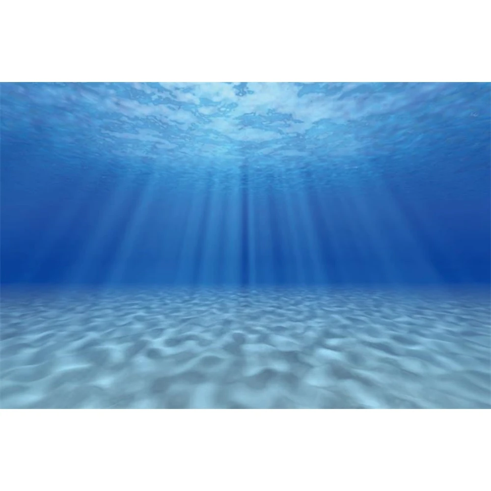 Photo Backdrop Underwater World Seabed Photography Backdrop Undersea Sunshine Fish Coral Ocean Aquarium Background Baby Portrait Photo Studio