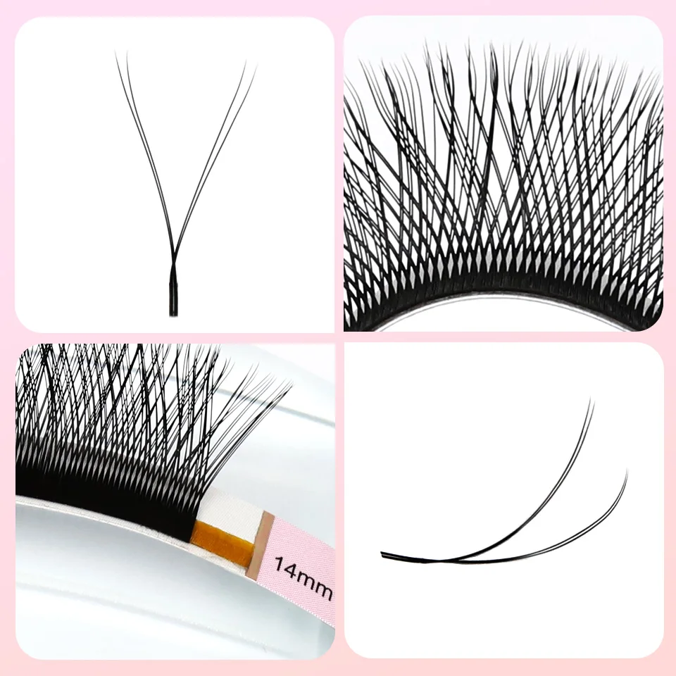 AGUUD YY Shape Volume Lashes Soft Two Tip Lashes Cilia and Brazilian Volume Soft Faux Mink YY Lash Individual Eyelash Extensions