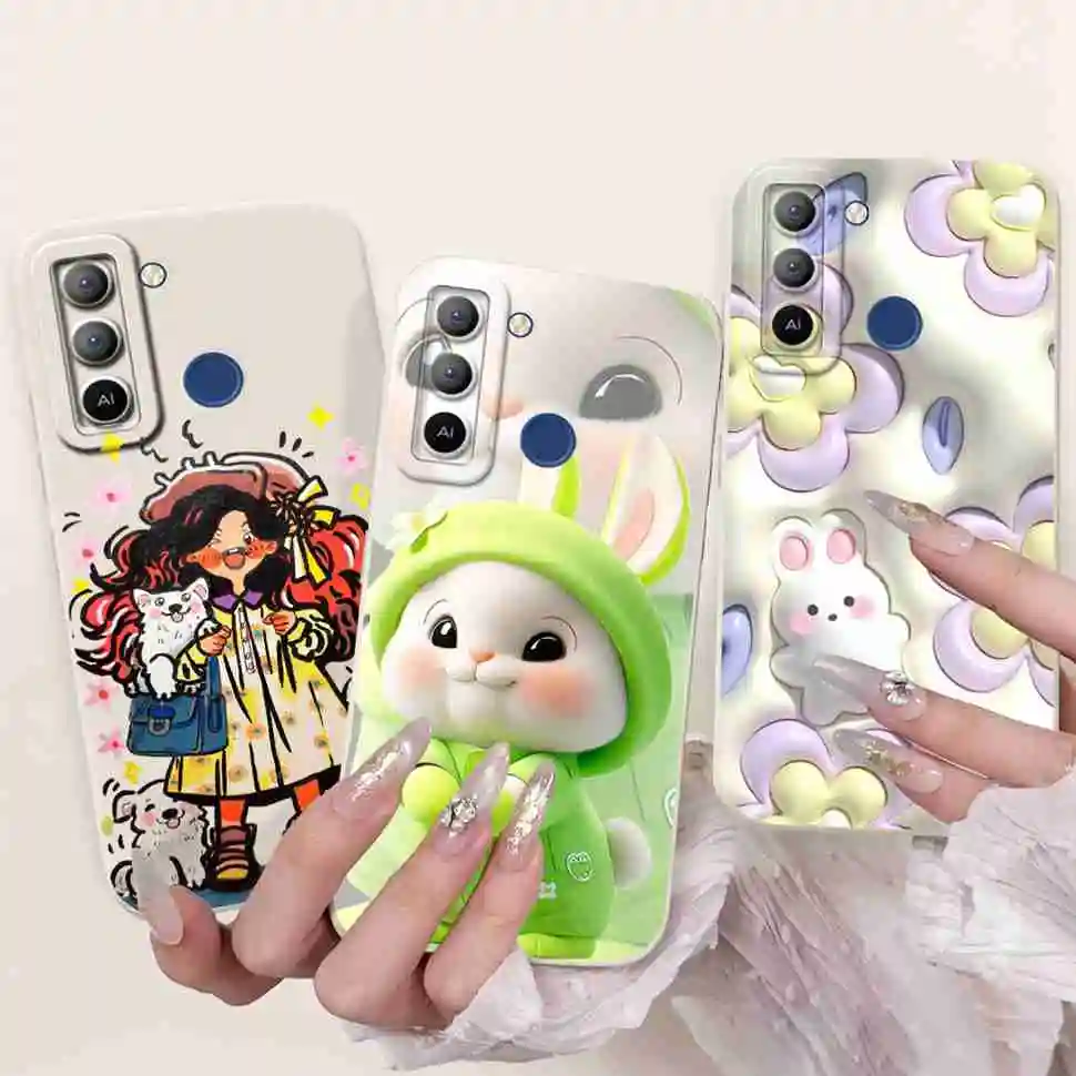 Tecno Pop 5 LTE Shockproof Painted Silicone Phone Case
