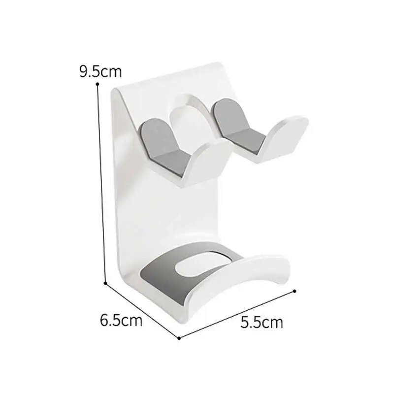Universal Adhesive Headphone Wall Mount and Under-Desk Holder