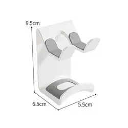 Universal Adhesive Headphone Wall Mount and Under - Desk Holder (NEW White)