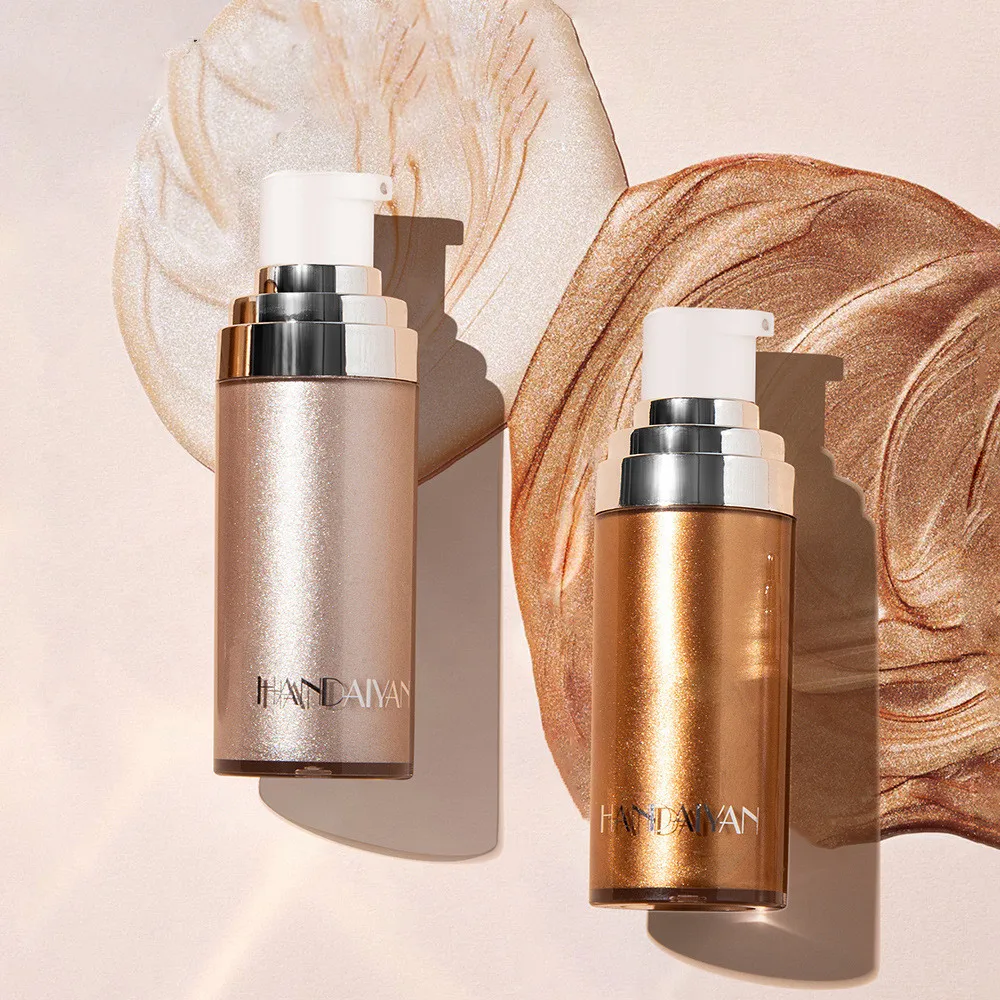 Фото Жидкий Хайлайтер для макияжа, 4 цвета, блестящий бронзер для тела, жидкий хайлайтер, Косметика для макияжа №2