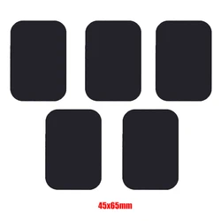 5-Piece Black Metal Disk Set for Magnetic Phone Holder - Car Mount Accessories (5pcs 45x65mm)