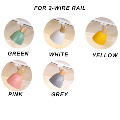 

Macaron Nordic Track Light Modern Rail Spotlight Living Room Restaurant Wooden Ceiling Lights Commercial Shop Light