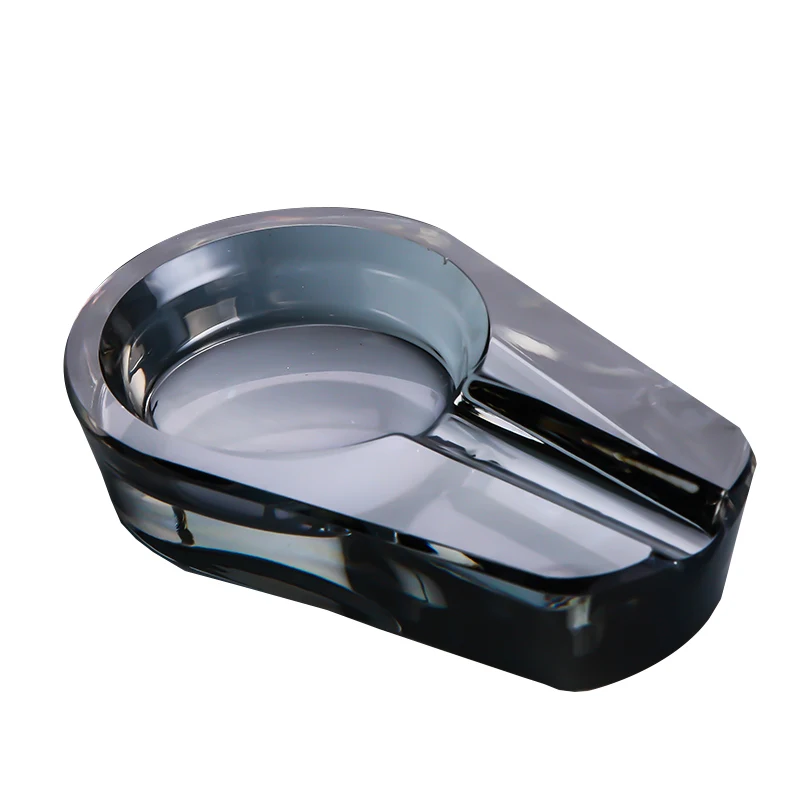 Crystal Glass Cigar Ashtray for Cigar Accessories glass cigar ashtray
