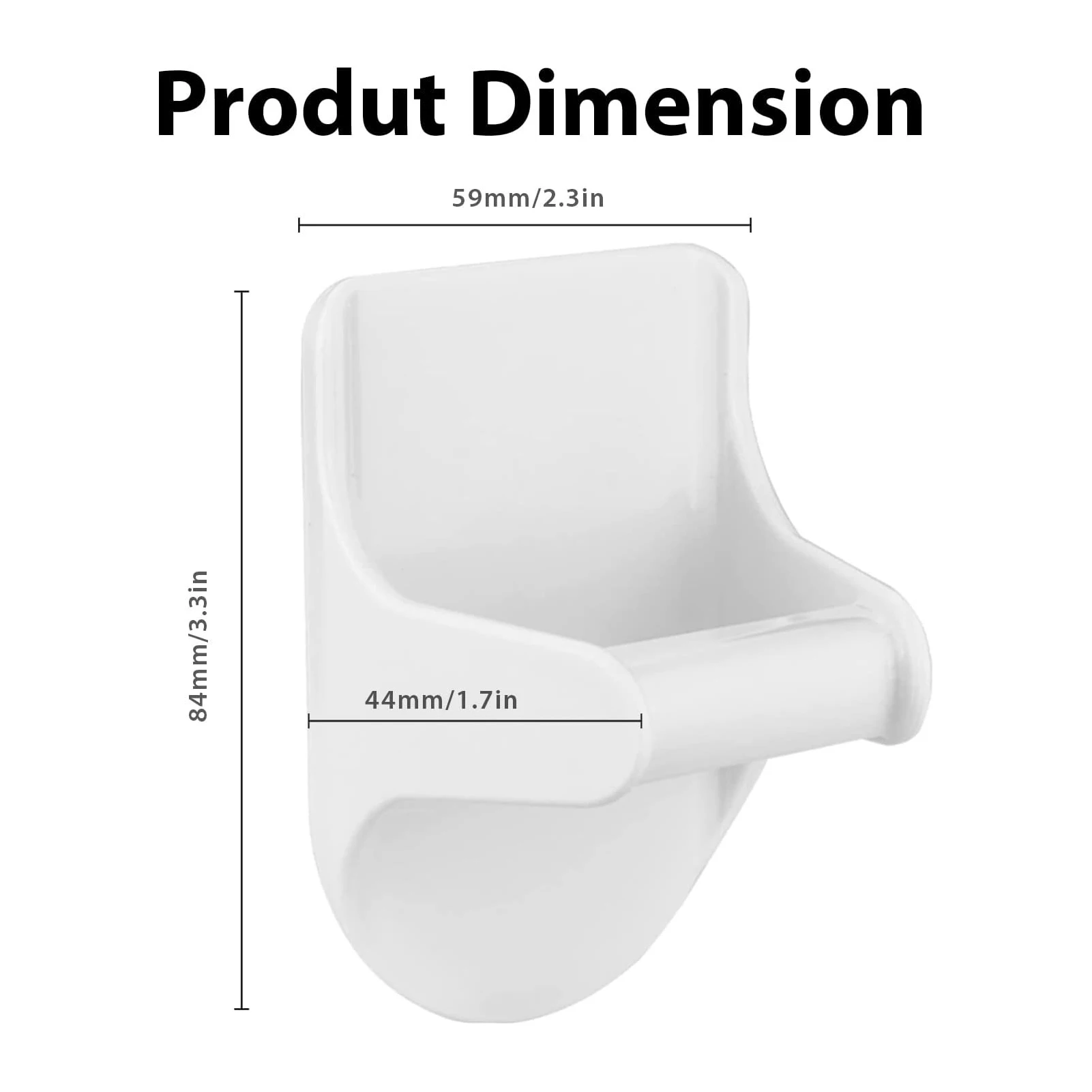 Wall-mounted ABS Spray Bottle Holder Space-saving Easily Install Spray Bottle Holder for Storing Spray Bottle or Umbrellas 2