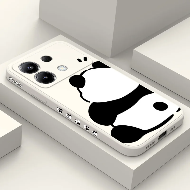 Panda Design Silicone Phone Case - Ultra-Soft Protective Cover