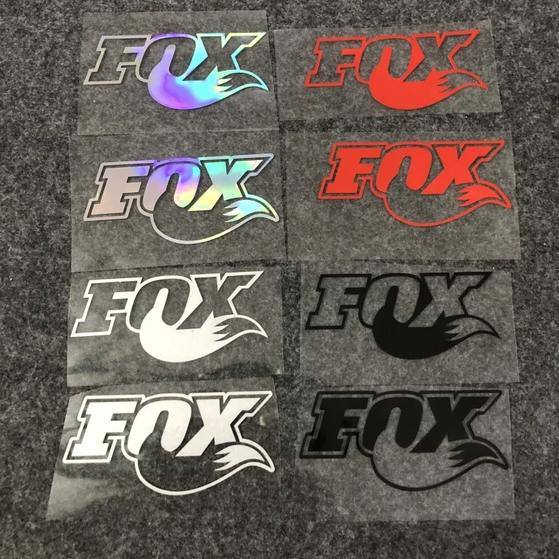 Motorcycle car sticker Fox Car sticker Off-road window reflective cartoon covered scratches decorative sticker 9pcs pack window landscape sticker diy craft scrapbooking album junk journal decorative stickers