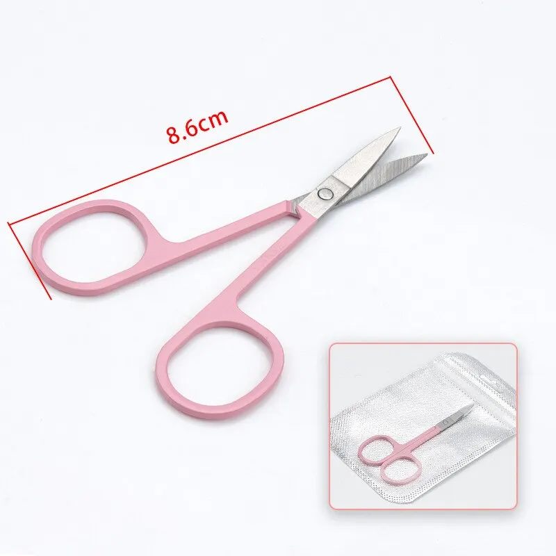 Eyebrow Scissor Eyelash Trimmer Facial Hair Remover Nail Cuticle Manicure Scissor Beauty Makeup Tool 1pcs