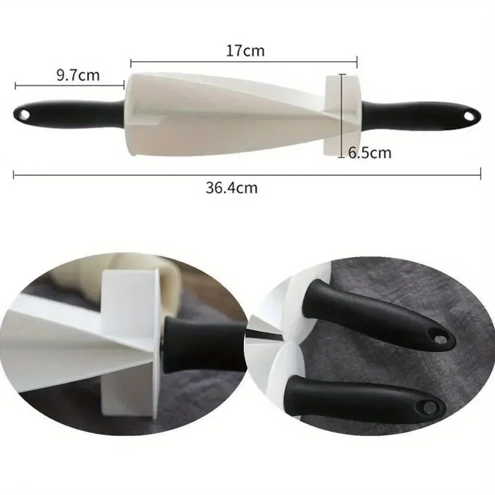 Bread Baking Tools Croissant Bread Knife Dough Cutter Bread Slicer Non-stick Pastry Roller Machine with Handle Plastic Kitchen Mould Baking Tool