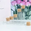 6pcs Mini Glass Bottle 5ml 10ml 20ml 25ml 30ml 40ml Glass Test Tube Jars Message Vials Cork Decoration Containers Sample Test 5