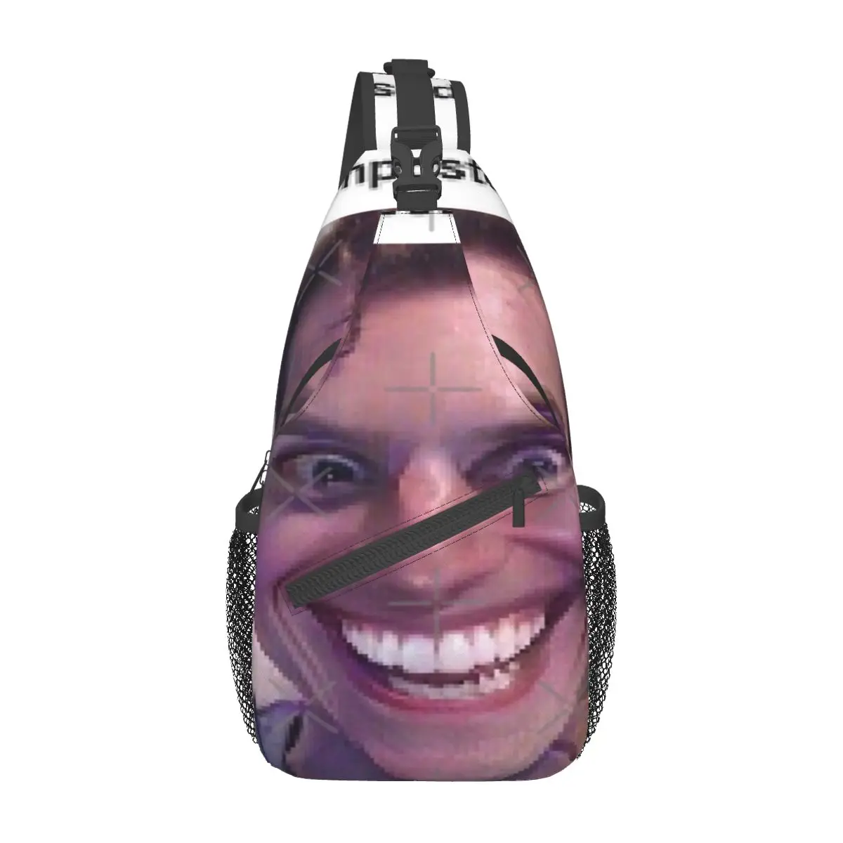

When The Imposter Is Sus Chest Bag Trendy With Zipper Mesh Bag School Cross chest bag Multi-Style
