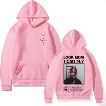 الرجال هوديي الصبار جاك هوديس محب الرجال النساء نظرة أمي أستطيع الطيران ترافيس سكوت البلوز d y2k الملابس الصوف قلنسوة من القطن - Image 5