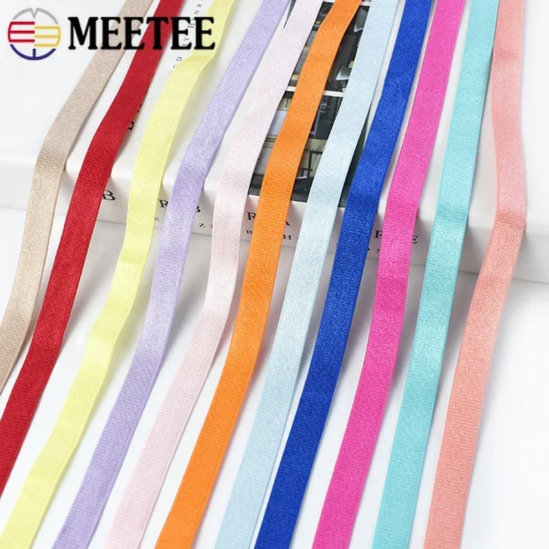 5/10Meters 10mm Nylon Elastic Bands for Bra Shoulder Strap Rubber Band Underwear Belt Strech Webbing Tapes DIY Sewing Accessory