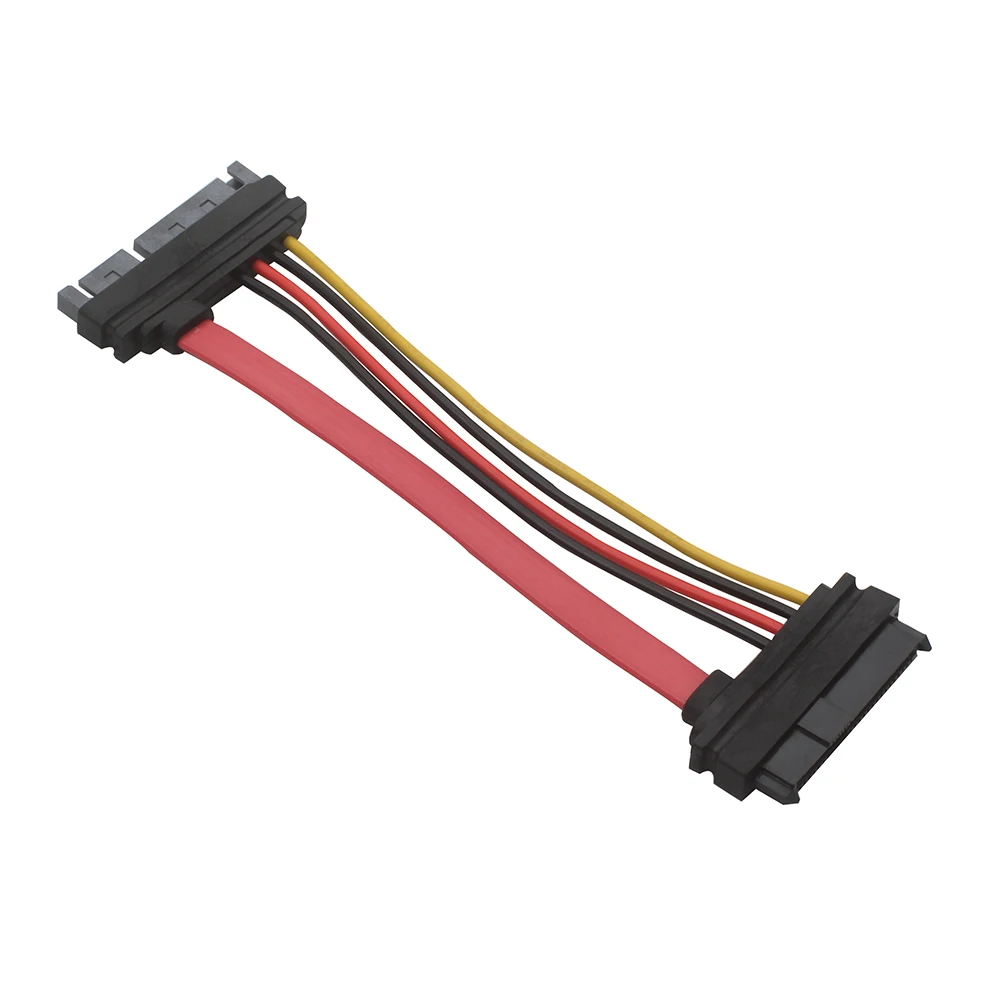 SAS to SATA,SFF-8482 SAS 29 Pin to SATA 22Pin Hard Disk Drive Raid Extension Cable with 15 Pin SATA Power Port