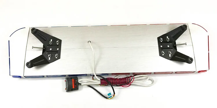 12volt 24 volt red blue amber white green light bar 88led emergency warning light