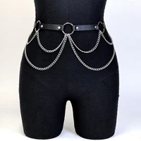  Women Sexy Leather Harness Belt Waist Chain Harness Fashion Waistband Accessory Leisure Punk Gothic Clothing Jewelry Belt - Image 6