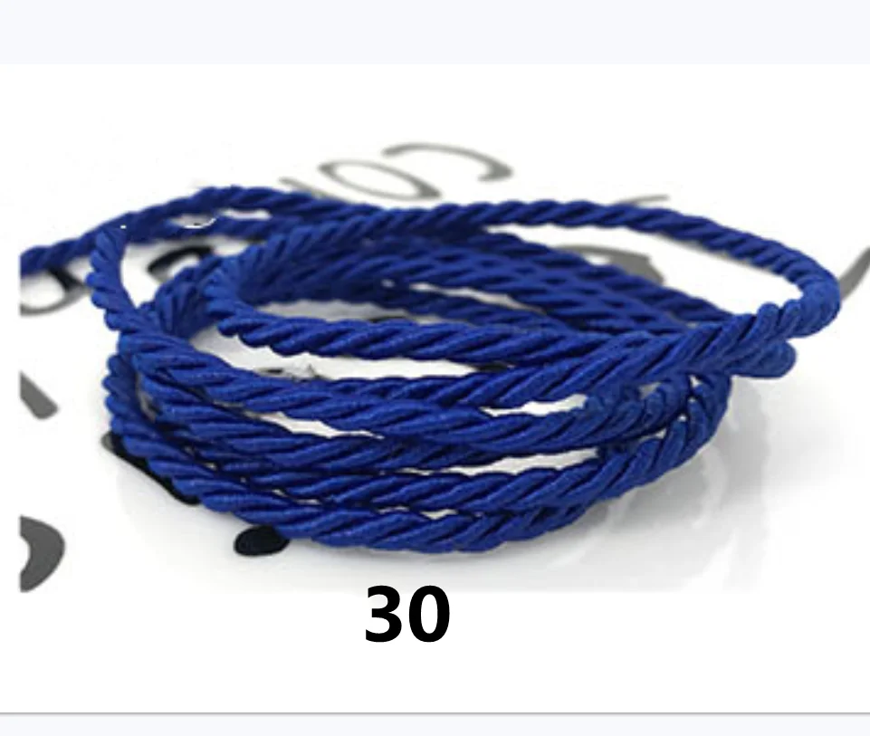 5m 3mm Three-Strand Colorful Polypropylene Rope for Rustic Home Decor & DIY Projects