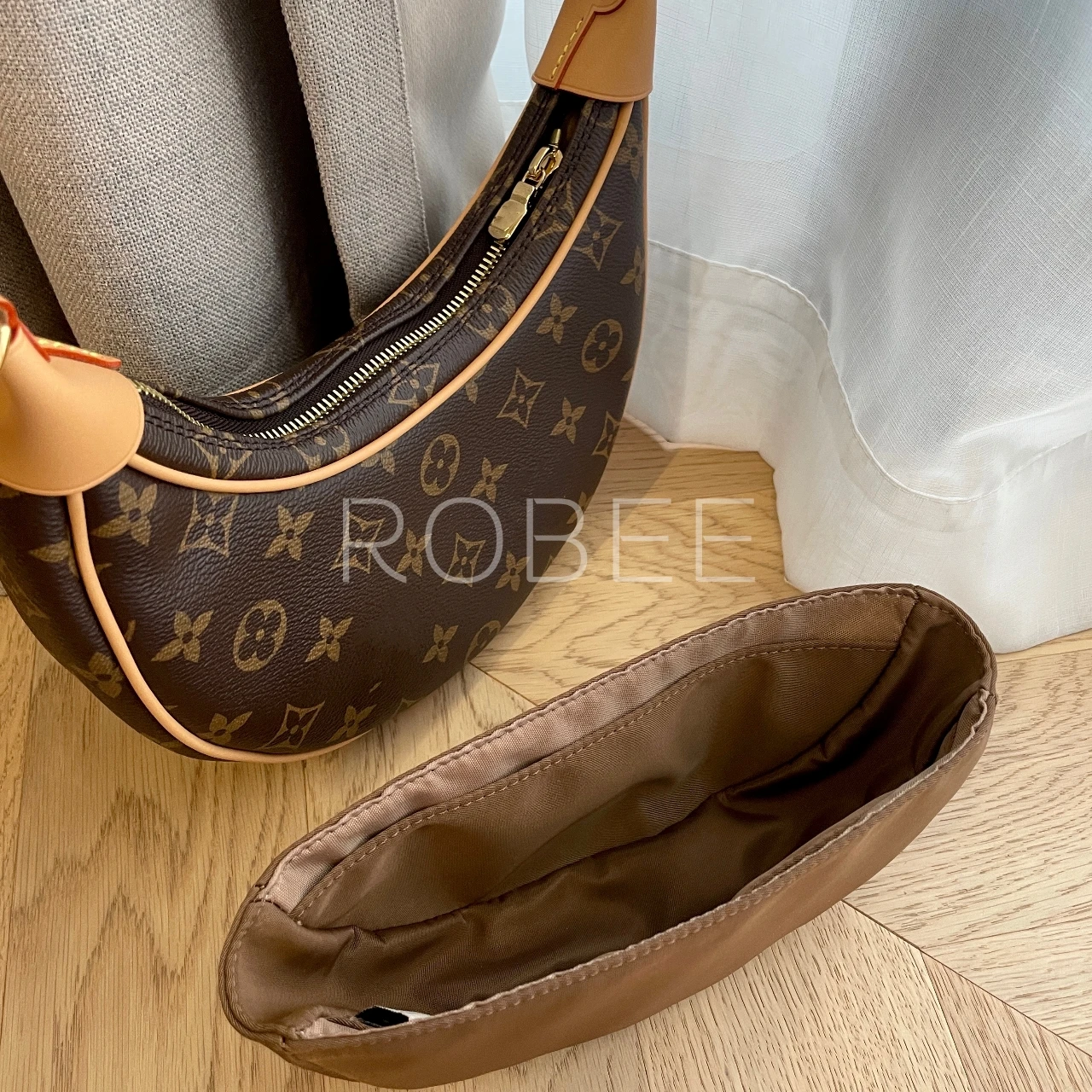 Rose Online Per Lv Loop Pea Moon Bag Fodera In Nylon Half-Moon Storage Finitura Fodera Supporto Per Borsa