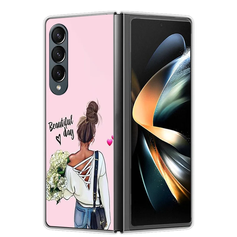 Stylish Hard Clear Protective Phone Case - Cute Fashion Design