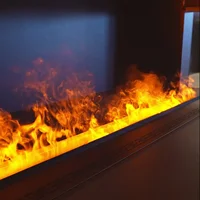 Водяной электрический камин, 3D пульт дистанционного управления, приложение для украшения интерьера, паровой камин, туман, встроенный реалистичный туман, пламя — изображение 3