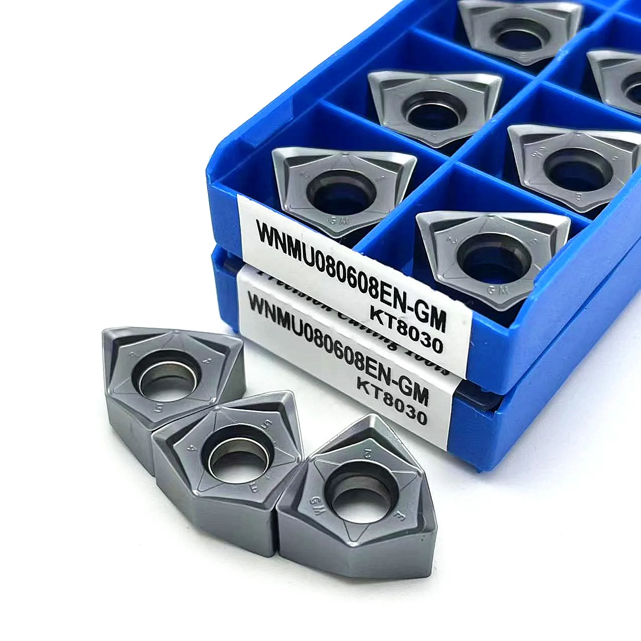 10pcs WNMU060408EN KT8060 Face Milling Cutter Inserts WNMU080608EN  
