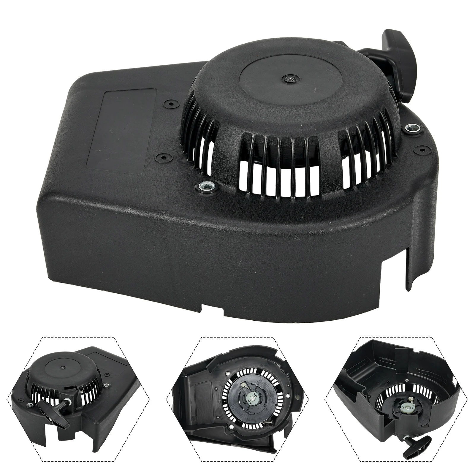 

Recoil Assembly Recoil Starter Outdoor Power Equipment 1pcs Black Brand New For SV15o/V35 High Quality Plastic