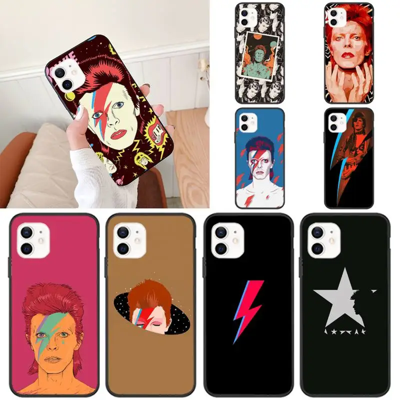apple iphone 13 case Singer-David-Bowie  Phone Case For iPhone 11 12 Mini 13 Pro XS Max X 8 7 6s Plus 5 SE XR Shell iphone 13 cases iPhone 13