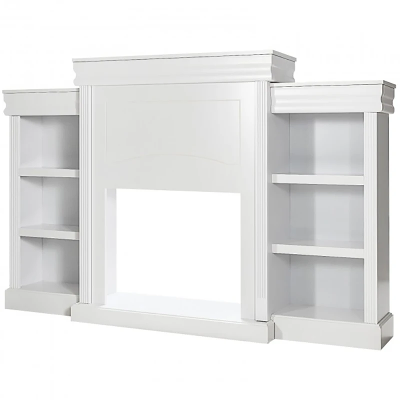 Electric fireplace tv 2024 stand with bookcase