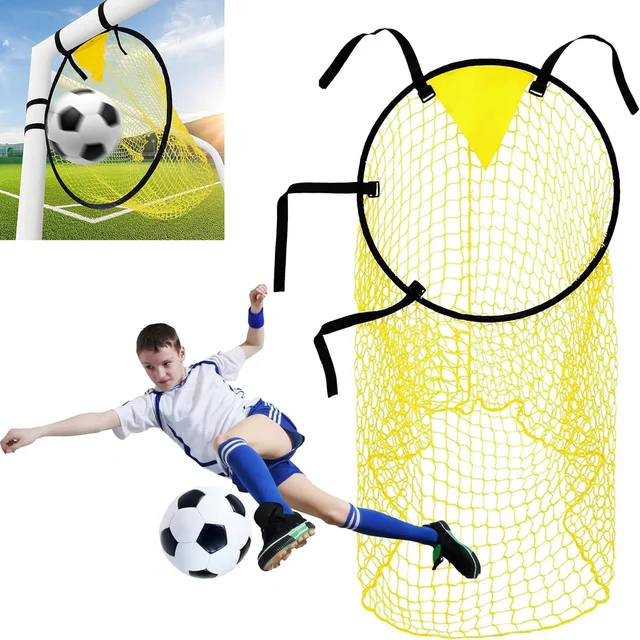 Football Training Shooting Target Net Soccer Practice Shot net Free Kick Practice Shooting Net Youth Soccer Training Equipment